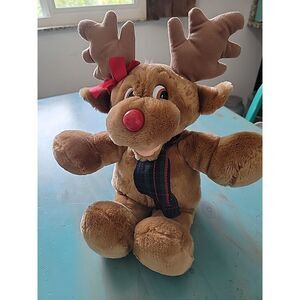 Christmas Reindeer Plush 19"‎ by Commonwealth Vintage 1988